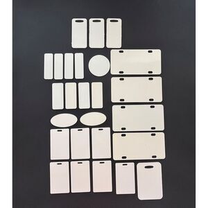 Vintage Sublimation Glossy White Tag Lot Crafts DYI Merch